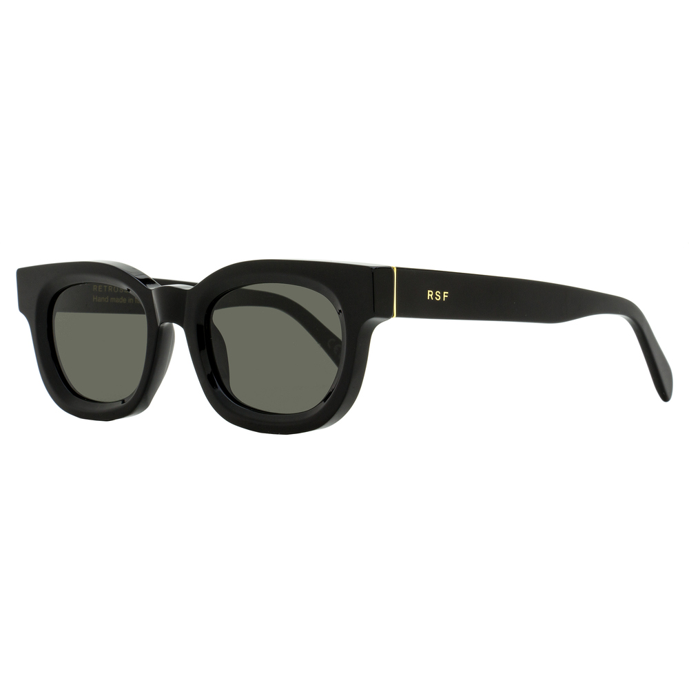 Retrosuperfuture Retro Oval Sunglasses Sempre DEJ Black 52mm